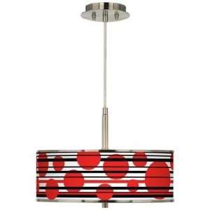  Red Balls Giclee Glow 16 Wide Pendant Light