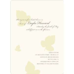  Elegant Leaves Bridal Shower Invitations