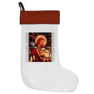  Christmas Stocking Jesus Christ with Lamb 