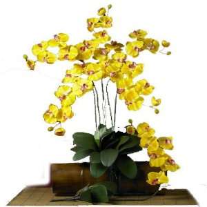  Nearly Natural Phalaenopsis Silk Orchid Flower w/Leaves 6 