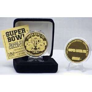  24kt Gold Super Bowl VII flip coin