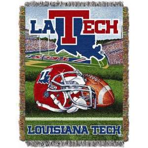  Tech Bulldogs NCAA Woven Tapestry Throw (Home Field Advantage 