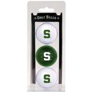 Michigan State Spartans Team Logo Three Golf Ball Pack   Golf  