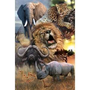  AFRICAN WILD LIFE BIG 5 KINGS 24 X 36 POSTER #PP30272 