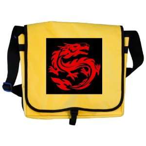  Messenger Bag Tribal Red Dragon 