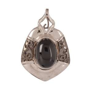   designer pendant black onyx semi precious gem stone handmade jewelry