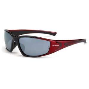  Crossfire 23233 RPG Black / Pearl Red Frame Safety Sunglasses 
