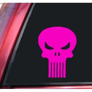  Punisher Skull Vinyl Decal Sticker   Hot Pink Automotive