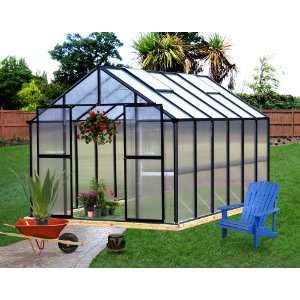 Monticello 8 x 12 Commercial Quality Greenhouse with 8mm 