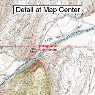   Map   Block Mountain, Montana (Folded/Waterproof)