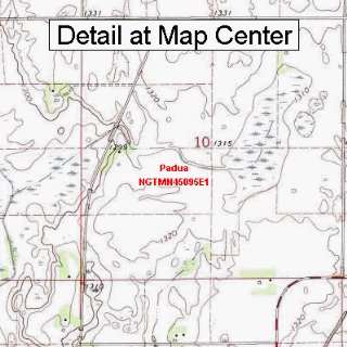  USGS Topographic Quadrangle Map   Padua, Minnesota (Folded 