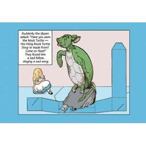   in Wonderland Alice and the Mock Turtle 20x30 poster