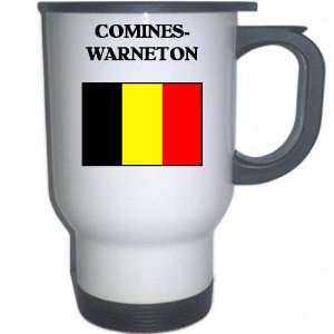  Belgium   COMINES WARNETON White Stainless Steel Mug 