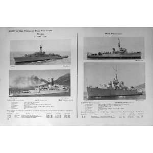   1953 54 Battle Ships Stel African Navy Natal Transvaal