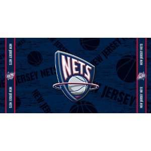  NBA New Jersey Nets Fiber Reactive Beach Towel Sports 
