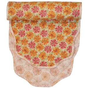    54 inch Pink and Orange Floral Table Runner