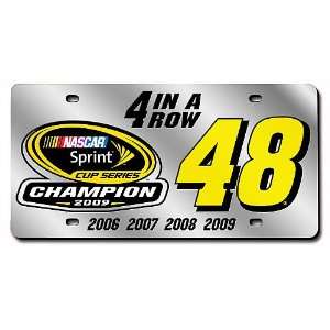 Rico Jimme Johnson 2009 Sprint Cup Champion Laser Tag License Plate 