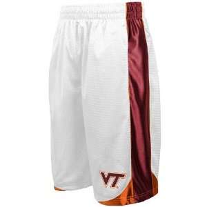  Virginia Tech Hokies White Vector Workout Shorts Sports 