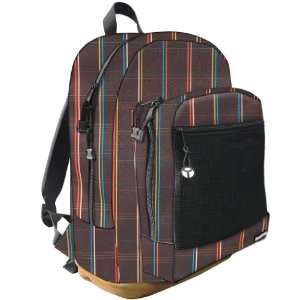  Foreman Backpack   Brown Stripe Plaid   6424 204 Sports 