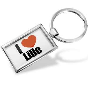 Keychain I Love Lille region Nord, Nord Pas de Calais   Hand Made 