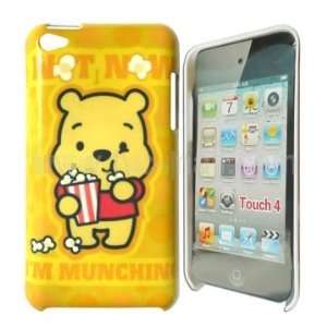  Winnie the Pooh Munching Popcorn Pattern Hard Case for iPod Touch 