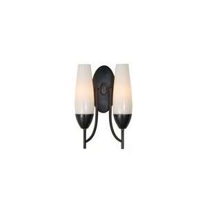  Barbara Barry Bowman Double Sconce in Bronze with White 