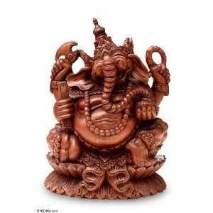  Wood statuette, Ganesha Tunjung