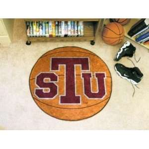  Texas Southern Tigers Basketball Shaped Area Rug Welcome 