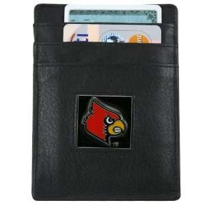  Louisville Cardinals Black Leather Executive Card Holder 