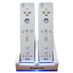  Station Dock for Wii Remote. Includes two rechargeable battery packs 