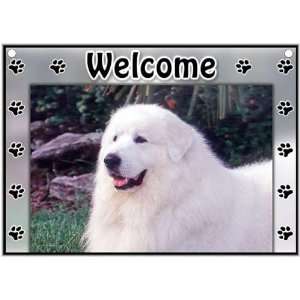  Great Pyrenees Welcome Sign Patio, Lawn & Garden