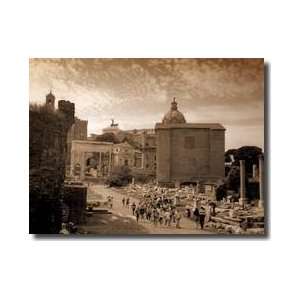  Tourists At The Forum I Giclee Print