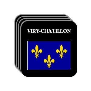  Ile de France   VIRY CHATILLON Set of 4 Mini Mousepad 