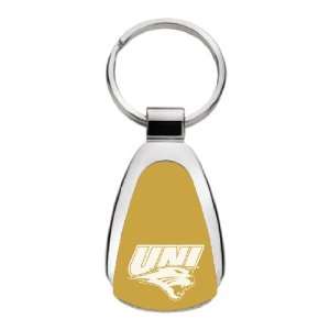   University of Northern Iowa   Teardrop Keychain   Gold Sports