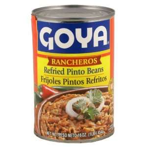  Goya, Bean Refried Ranchero, 16 OZ (Pack of 12) Health 