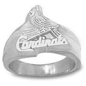 St. Louis Cardinals Sterling Silver Bird On Bat 9/16 Ring Size 11