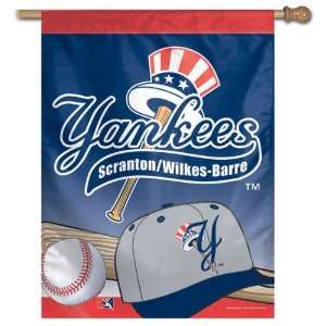  Scranton Wilkes Barre Yankees Vertical Flag 27x37 Banner 