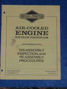 Air Cooled Engine Repair Program Briggs & Stratton  