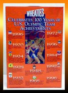 WHEATIES Celebrates 100 Years of OLYMPIC Achievements *Unopened Cereal 