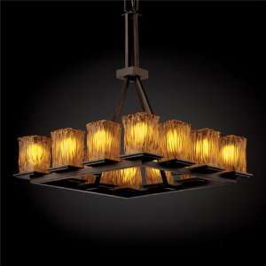 Justice Design Group GLA 8663 Montana 12 Light Ring Chandelier (Tall)