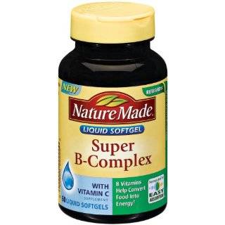 Nature Made Super B Complex, 60 Softgels (Pack of 3)