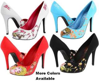 ED HARDY HAUTE WOMENS ROUND TOE PUMP SHOES ALL SIZES  