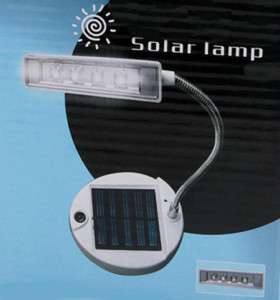 LED Solar Power Flexible Desktop Reading Light Lamp  
