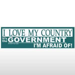  149 I Love My Country I Bumper Sticker Toys & Games