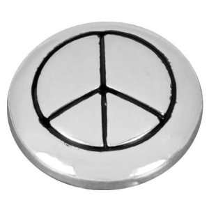 Peace Sign Etched Interchangeable Fashion Magnet Arts 