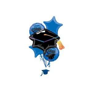  Blue Congrats Grad Balloon Bouquet Toys & Games