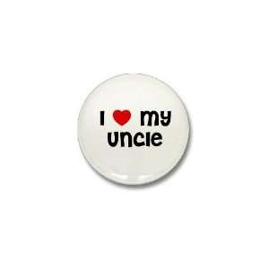  I My Uncle Love Mini Button by  Patio, Lawn 
