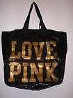 sequin bag black large  