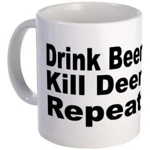  Drink Beer, Kill Deer Funny Mug by  Kitchen 