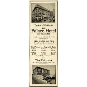  1915 Ad Palace Hotel San Francisco Calif. Fairmont Panama 